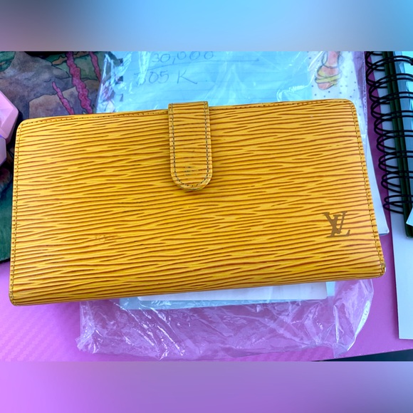 Louis Vuitton Handbags - Vintage Louis Vuitton Epi Yellow/Gold long Wallet